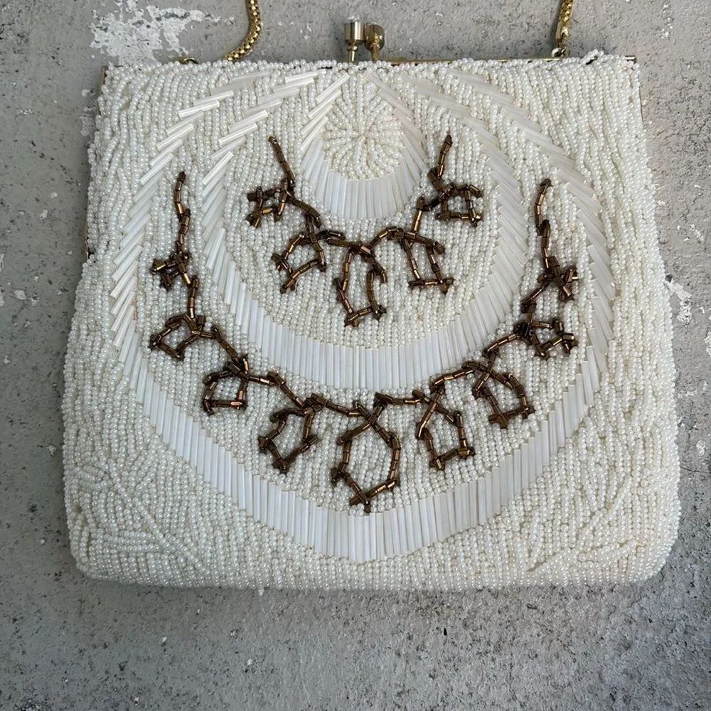 Vintage hand beaded bag - Picture 2 of 7
